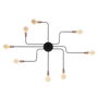 Opviq Truva - N-701 Lámpara de Pared de Hierro Negro y Bronce